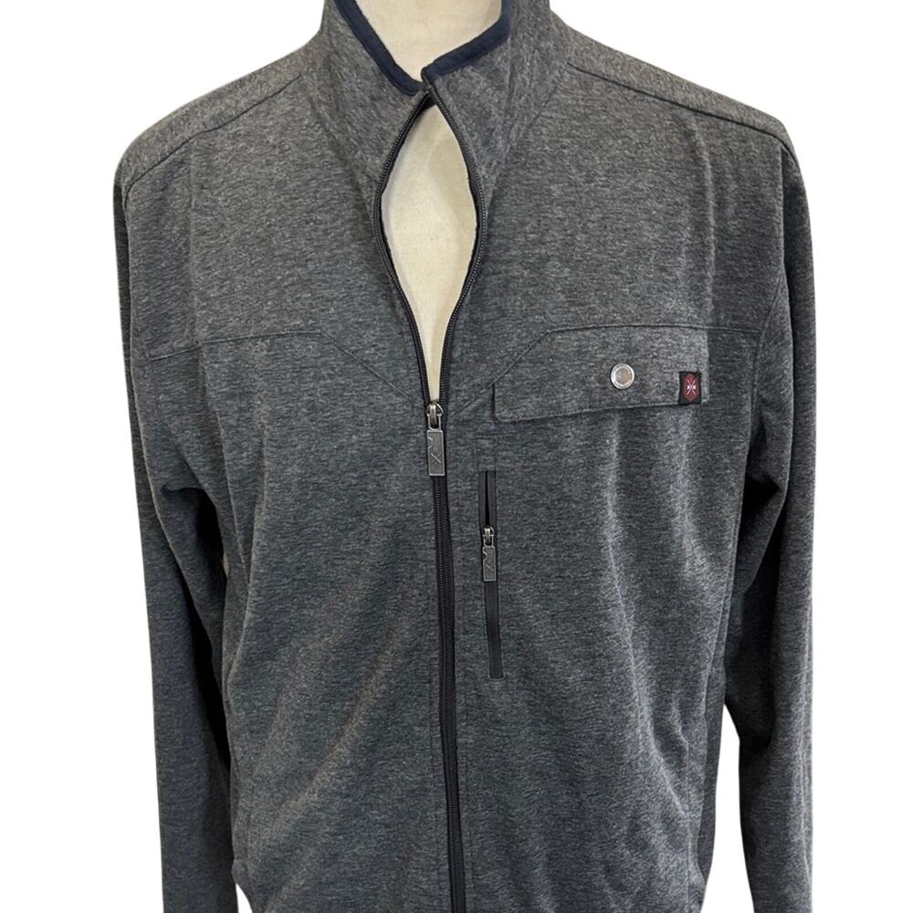 Men's Charcoal Zip-Up Sweater